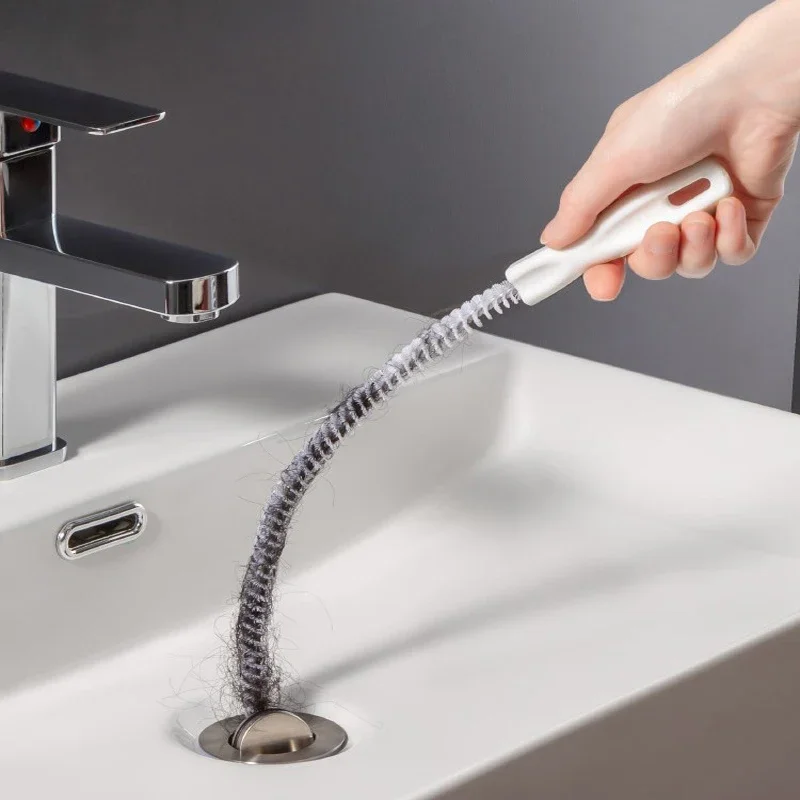 Щетка для разблокировки труб аксессуары ванной комнаты длинная очистка кухни