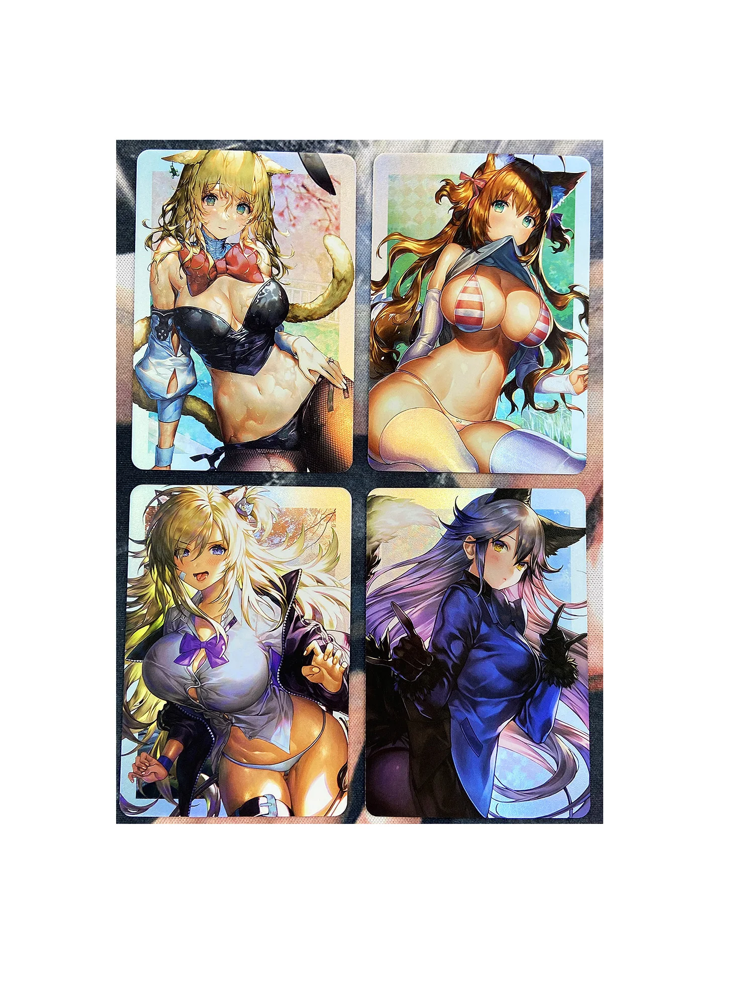 4 шт./компл. ACG Beauty Cat Girl Four Seasons No.1 рефракция сексуальные девушки Хобби