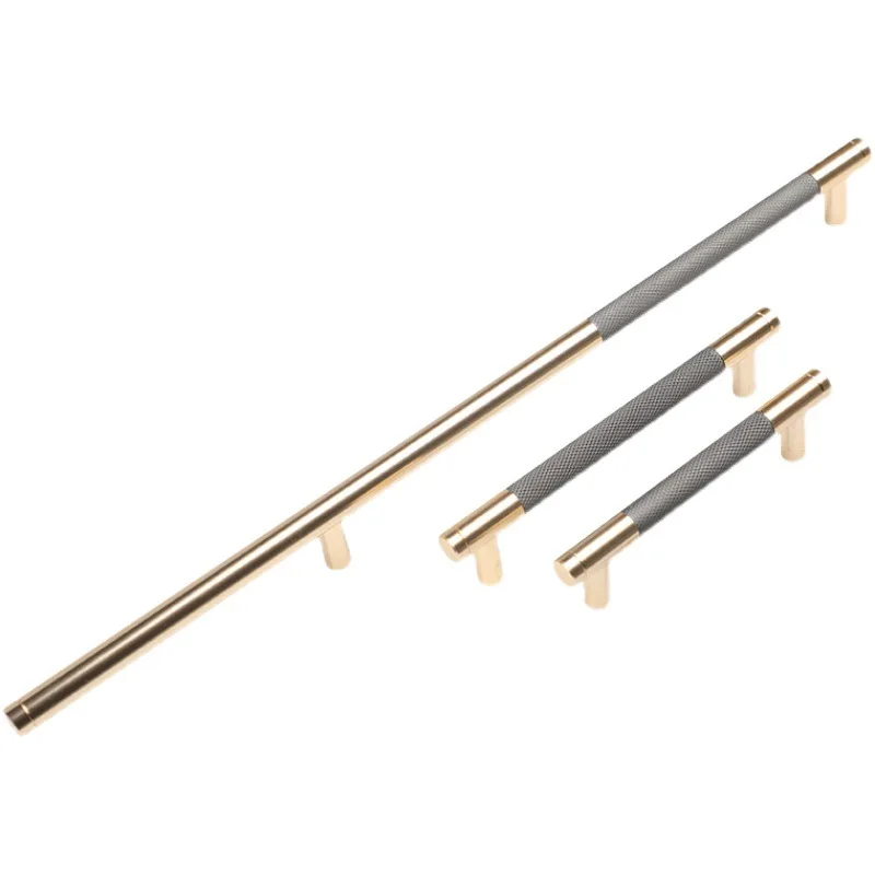 

Aluminum Alloy Furniture Drawer Handles Modern Knurling Gray Gold Cabinet Pulls Wardrobe Dresser Cupboard Door Shoe Box Knobs