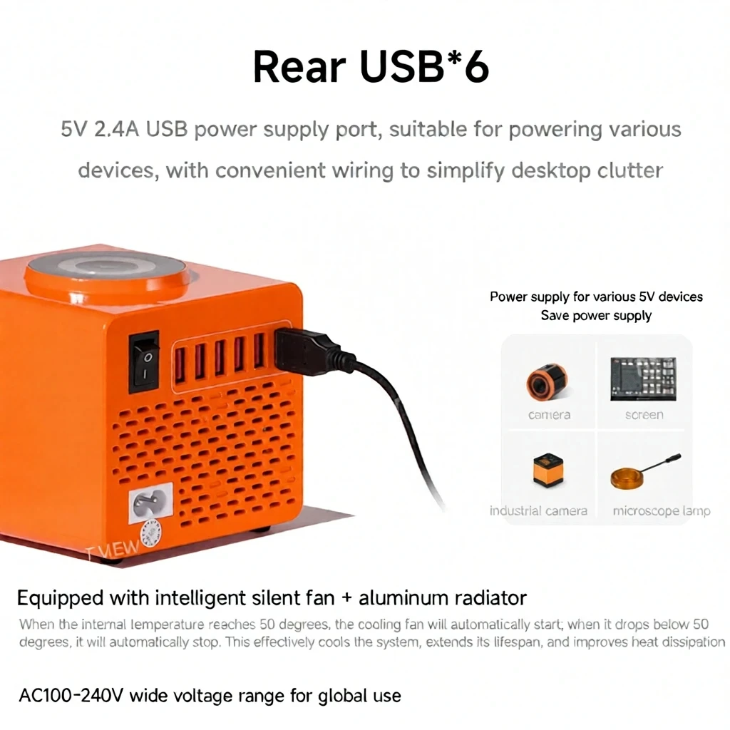 Фото Многофункциональное зарядное устройство AMAOE POW-1 с быстрой зарядкой PD QC3.0, беспроводной зарядкой и регулируемым источником питания 5V6A для ремонта телефонов и ноутбуков №5