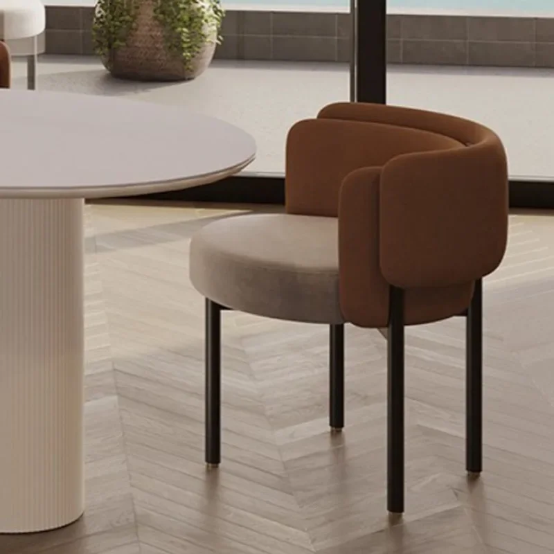 Дизайнерские стулья с акцентом для гостиной скандинавский стул туалетного