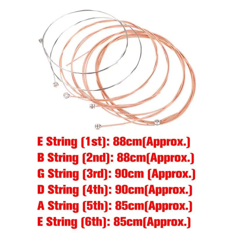 

Folk Guitar String Replacement Parts Acoustic Guitar Copper Core Strings
