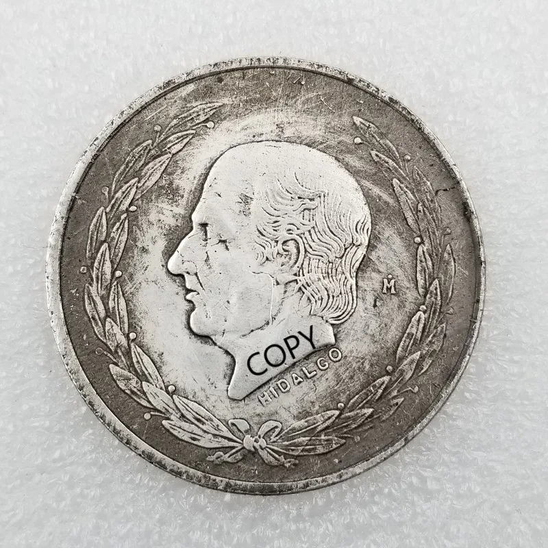 

Mexico 1951 Silver Plated Commemorative Collector Coin Gift Lucky Challenge Coin COPY COIN