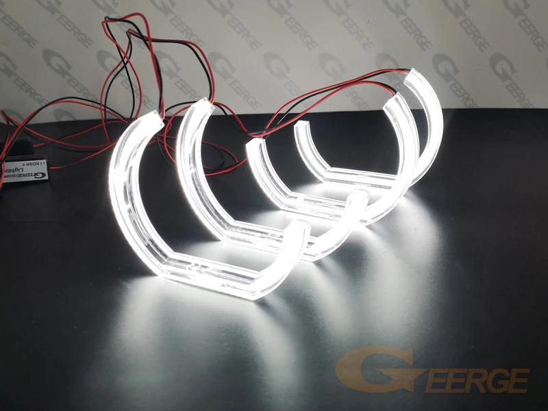 

Для Toyota Chaser JZX100 ультра яркий A/W Switchback дневной свет указатель поворота DTM стиль светодиодный ангельские глазки комплект колец Halo