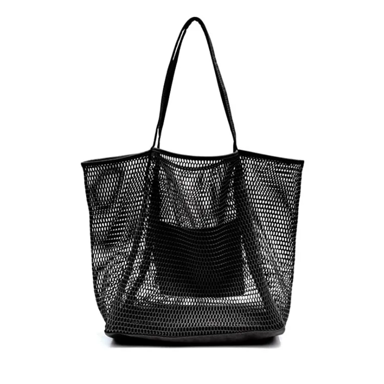 

Beach Bag For Woman Large-capacity Shopper Tote For Pool Swimming Travel Vacation Lightweight Portable Net Shoulder Bag