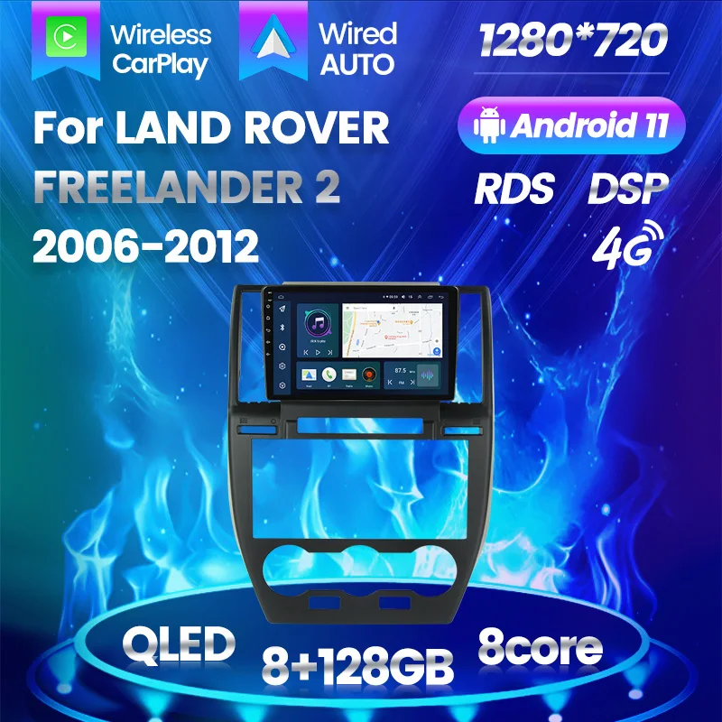 

New Arrival 8Core Android 11 Car Radio For Land Rover Freelander 2006-2012 Navigation GPS Carplay Multimedia Player Auto Stereo