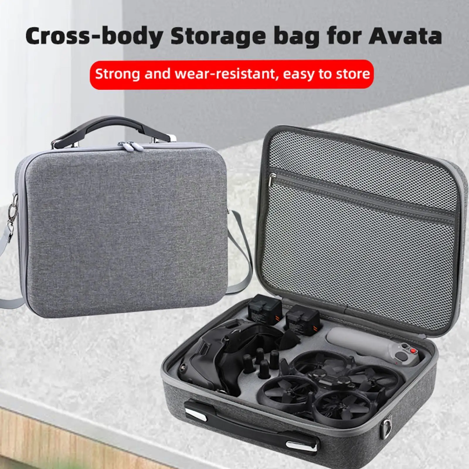 

Сумка для хранения дрона для DJI Avata/Goggles V2, дорожная сумка для летающих очков, футляр для путешествий, противоударный Дрон Acces P0A8