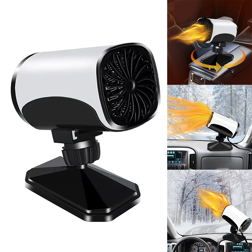 

1 портативный автомобильный обогреватель из АБС-пластика, нагревательный вентилятор, мощный дефростер, демистер, все виды, 12 В, автомобильные аксессуары 150 Вт