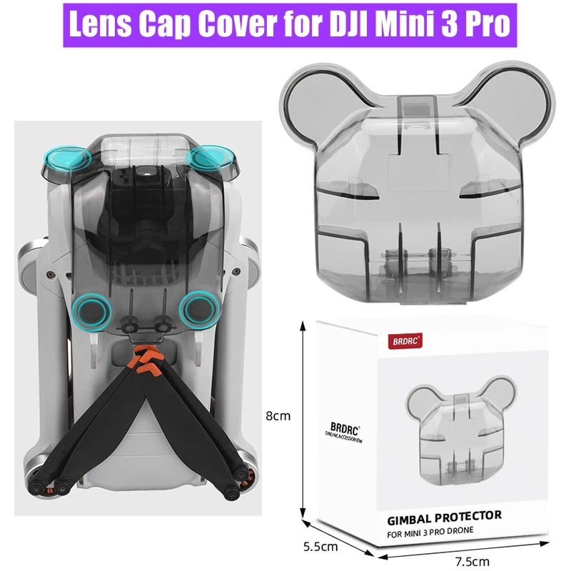 

Крышка для объектива для DJI Mini 3 Pro Gimbal Camera Guard Lens Hood Lens Cap система обхода препятствий защитные аксессуары для дрона