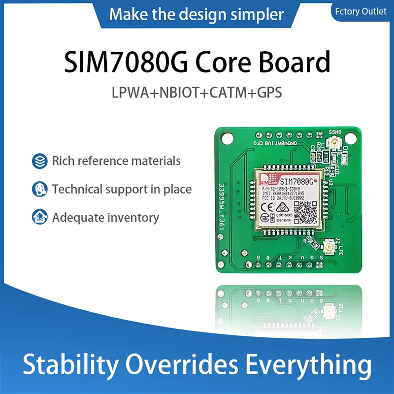 

SIMCOM SIM7080G Breakout Development Board LTE CAT-M NB-IoT Module SIM7080G compatible with SIM868