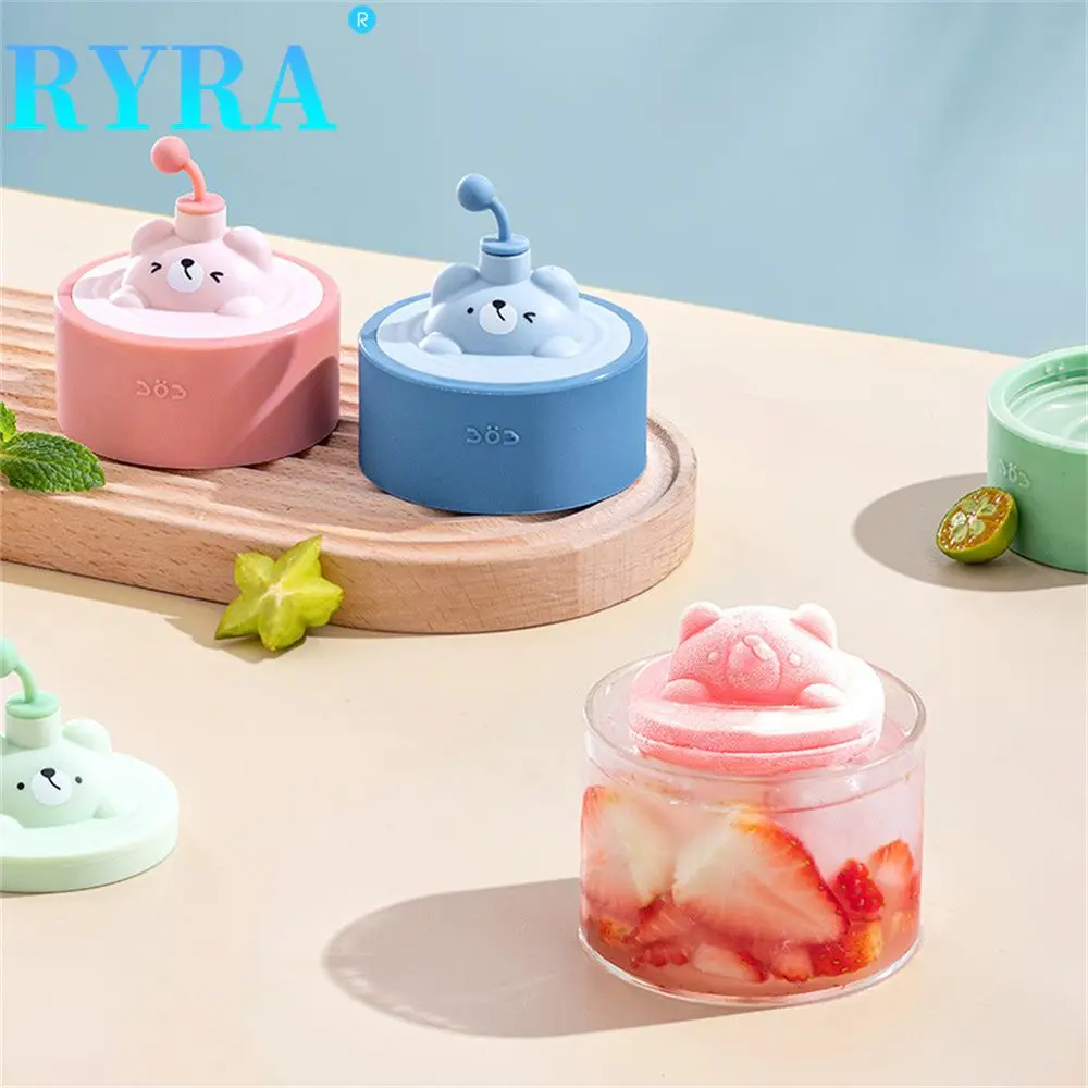 

Frozen Ice Cubes Mould Diy Self-made Silicone Easy Demoulding Household Baking Accessorie Ice Ball Mold Cartoon Food Frozen Ice