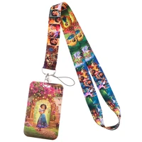 encanto anime cool lanyards for keys chain id credit card cover pass mobile phone charm neck straps badge holder accessories