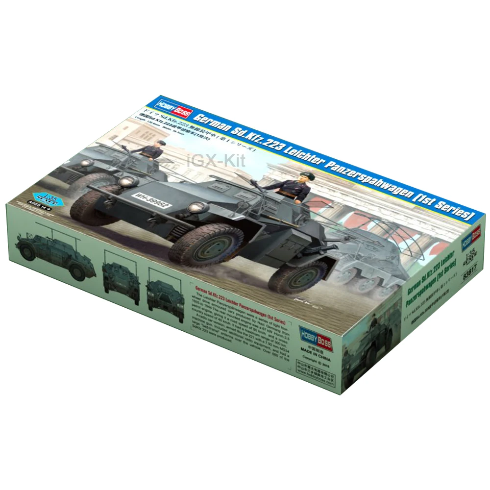 Hobbyboss 83817 1/35 немецкий SdKfz 223 Leichter Panzerspahwagen бронированный скаут автомобиль игрушка