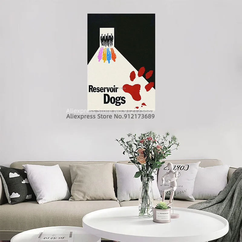 Плакат с изображением бешеных собак художественный постер холст живопись