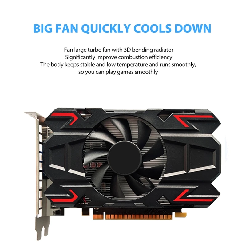 Видеокарта HD6770 PCIE X16 PCI-E 2 0 Дискретная графическая карта GPU 4 ГБ GDDR5 128 бит VGA DVI