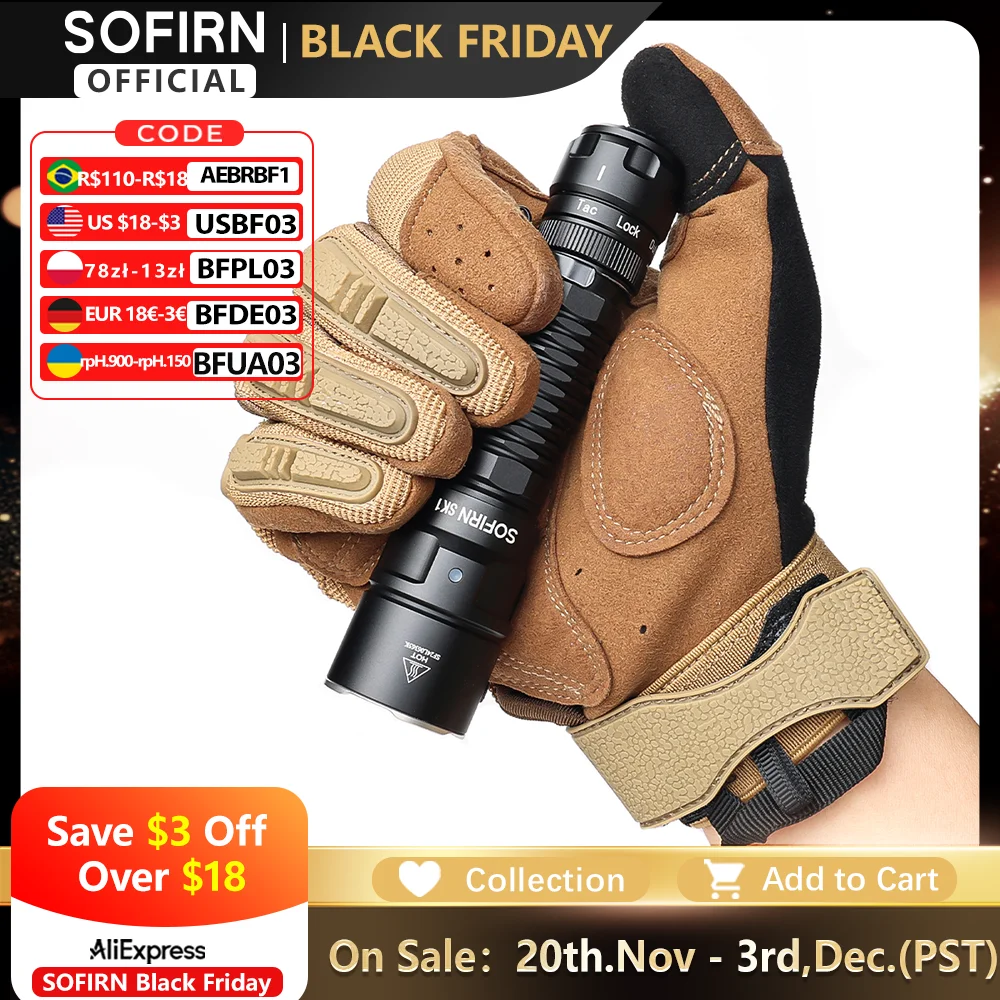 

Sofirn SK1 SFT25R Тактический фонарик