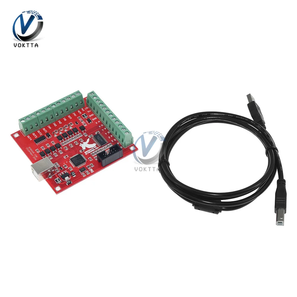 

CNC USB MACH3 100Khz Breakout Board 4-axis Interface Drive Motion Controller Flying Carving Card Engraving Machine Motherboard
