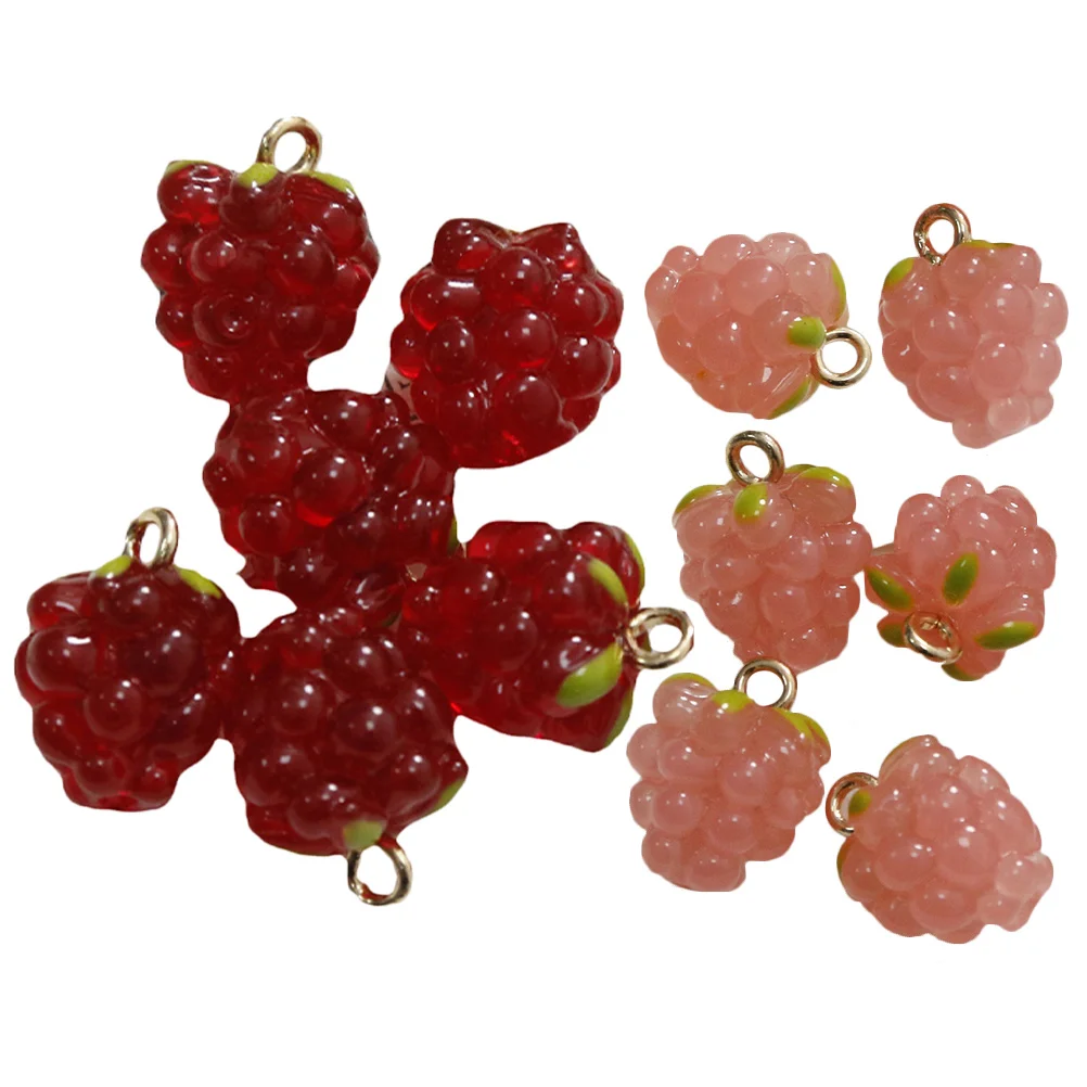 

12 Pcs Fruit Jewelry Beads Jewelry Necklace 3d Jewelry Charms Jewelry Earrings Grape Accessories DIY Clear Food Charms