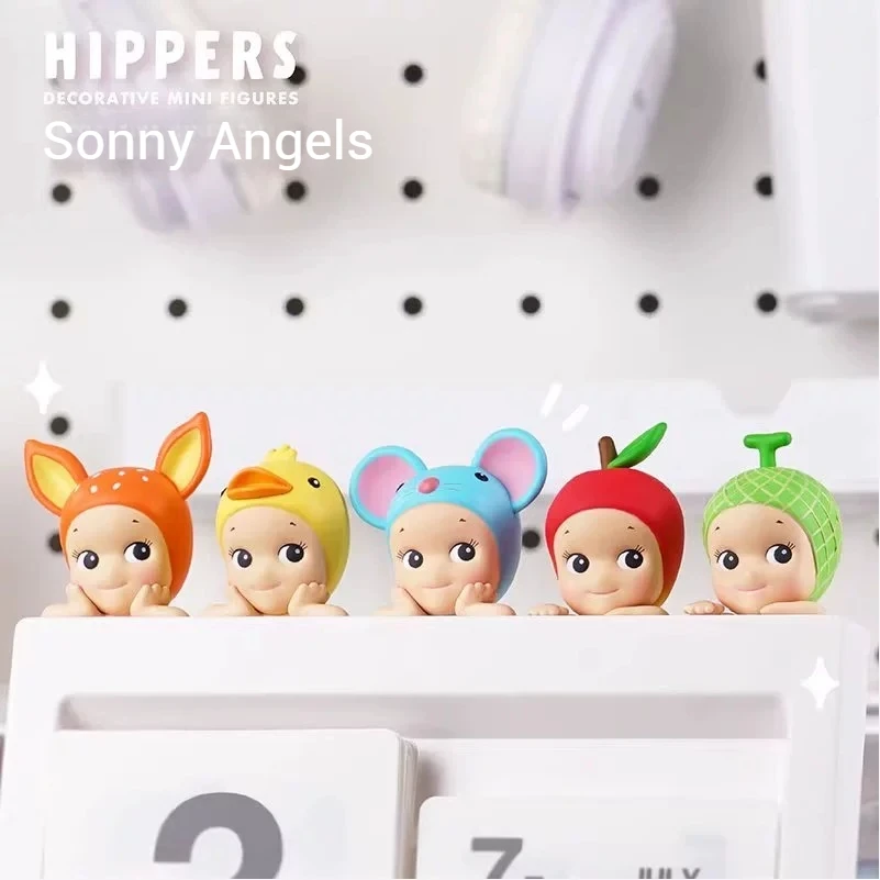 Sonny Angel Ретро Mystery Box Автомобильная кукла Вечеринка Ангел Симпатичная слепая