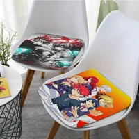 food wars anime decorative chair cushion soft office car seat comfort breathable 45x45cm outdoor garden cushions