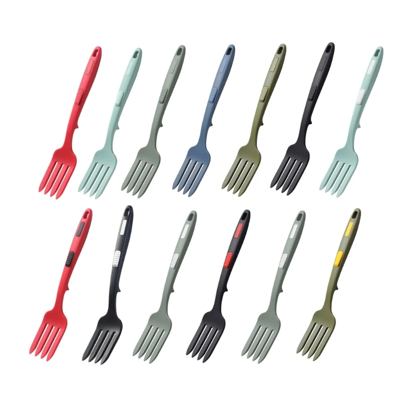 

Salad Fork Dining Room Kitchen Pasta Whisking Fork Cooking Tools Silicone Big Fork Silicone Flexible Fork for Cooking