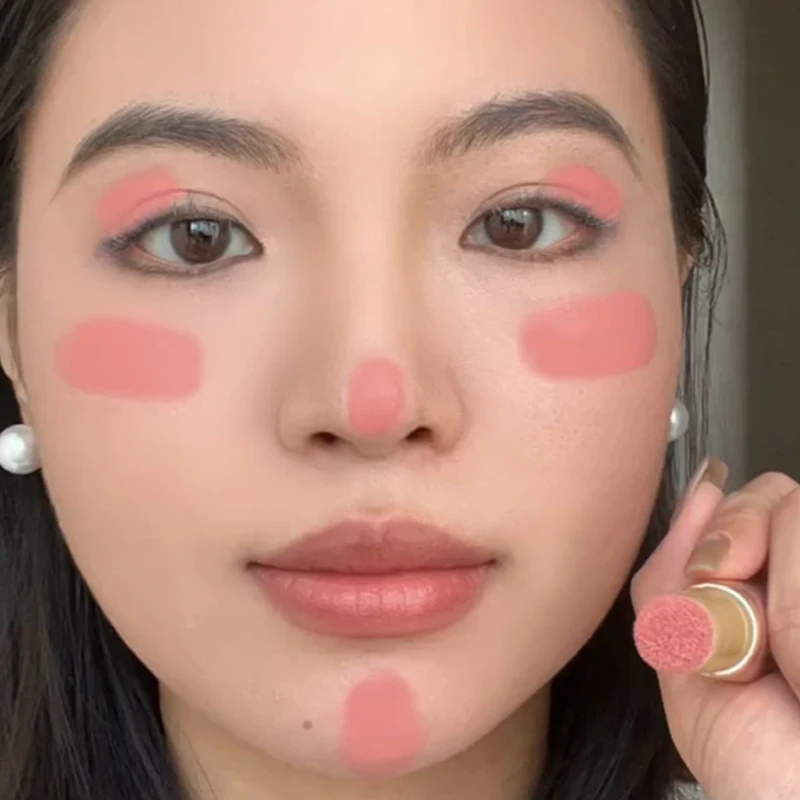 Матовые Кремовые румяна для макияжа водостойкий стойкий оттенок щек мягкая