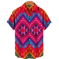 2022 hawaiian shirts men beach summer top men women simple fashion shirt men 5xl 3d abstract print retro short sleeved tops