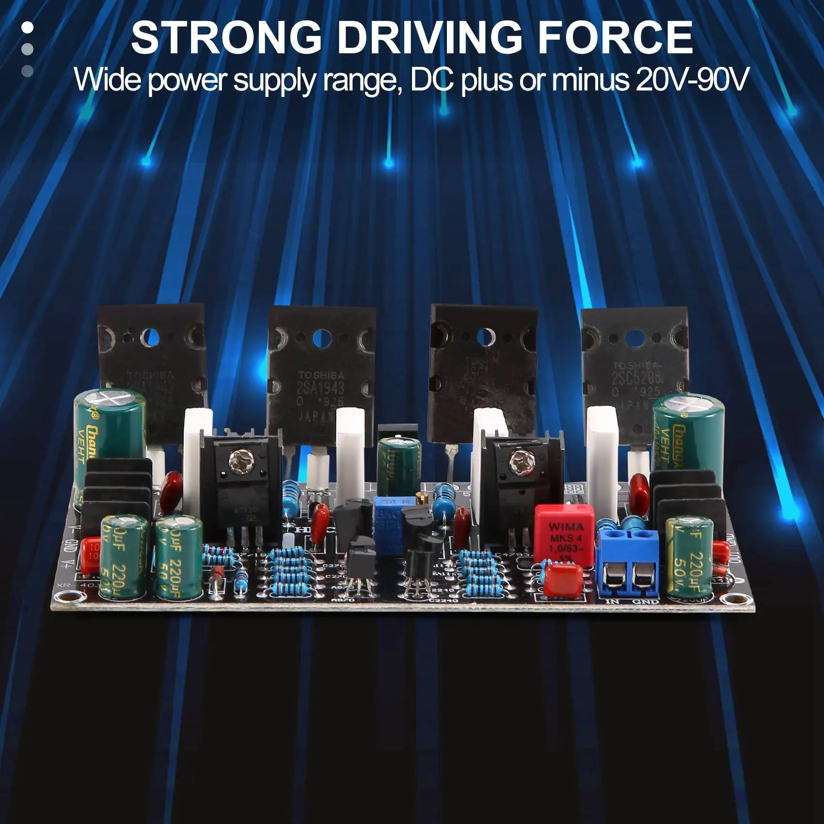 Моно усилитель мощности платы 1943 + 5200 высокой 200 Вт |