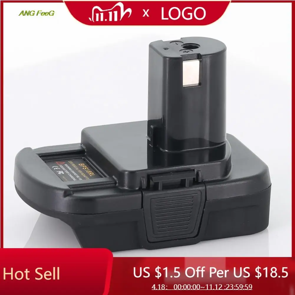 

1 Pcs BPS18RL Battery Converter Adapter For Black&Decker/Porter 20V To Ryobi 18V Angle Grinder Power Tools Parts