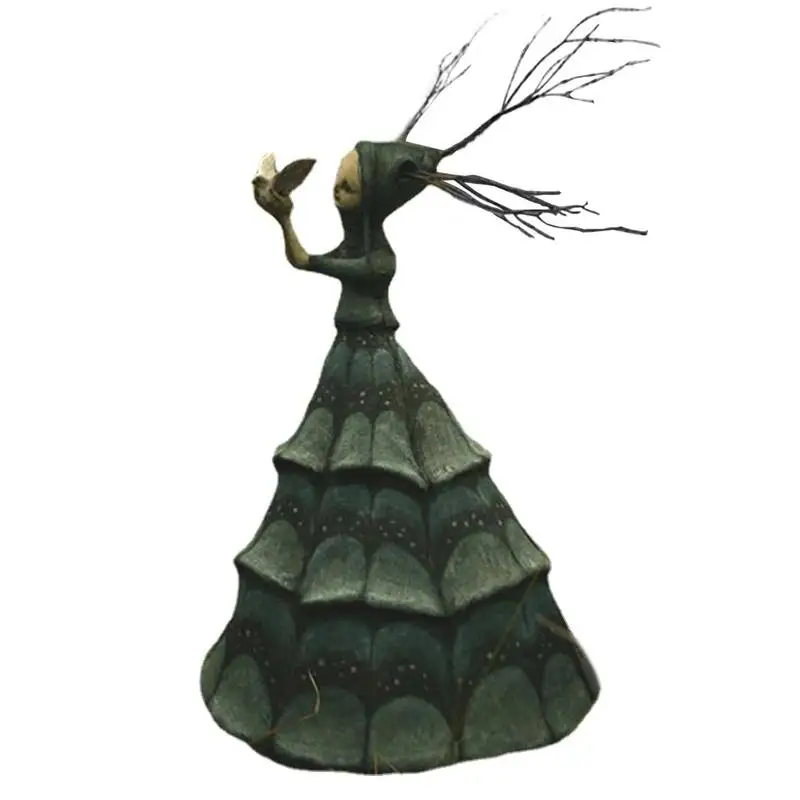 

Статуя ведьмы, декор на Хэллоуин, статуэтка кошмара ведьмы, Декор, жуткая декорация на Хэллоуин, искусственный дом с привидениями, декор для сада