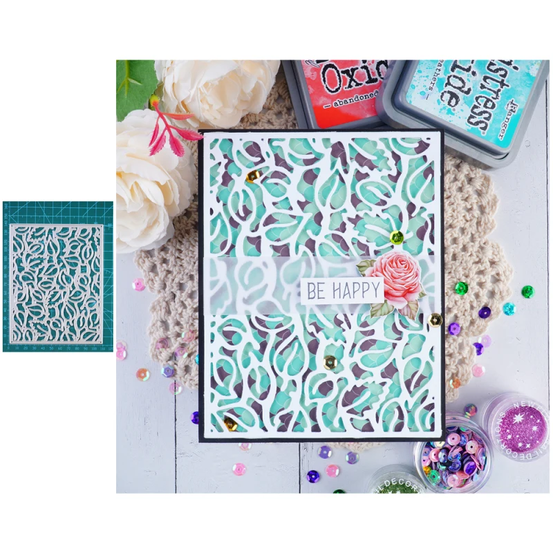 Креативный ручной сращивающийся фон пластина металлические режущие штампы