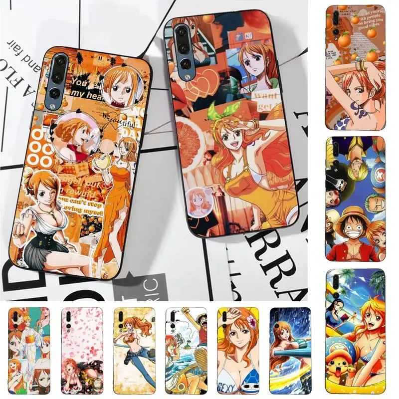 

BANDAI One Piece Nami Phone Case for Huawei P30 40 20 10 8 9 lite pro plus Psmart2019