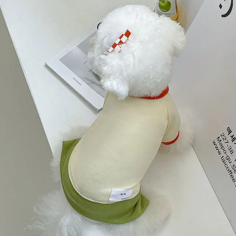 

Clothing Dogs Splicing Hoodie Pet Dog Clothes Kawaii Fleece Casual Costume Cute Puppies T-shirt Chihuahua Spring Autumn Chien
