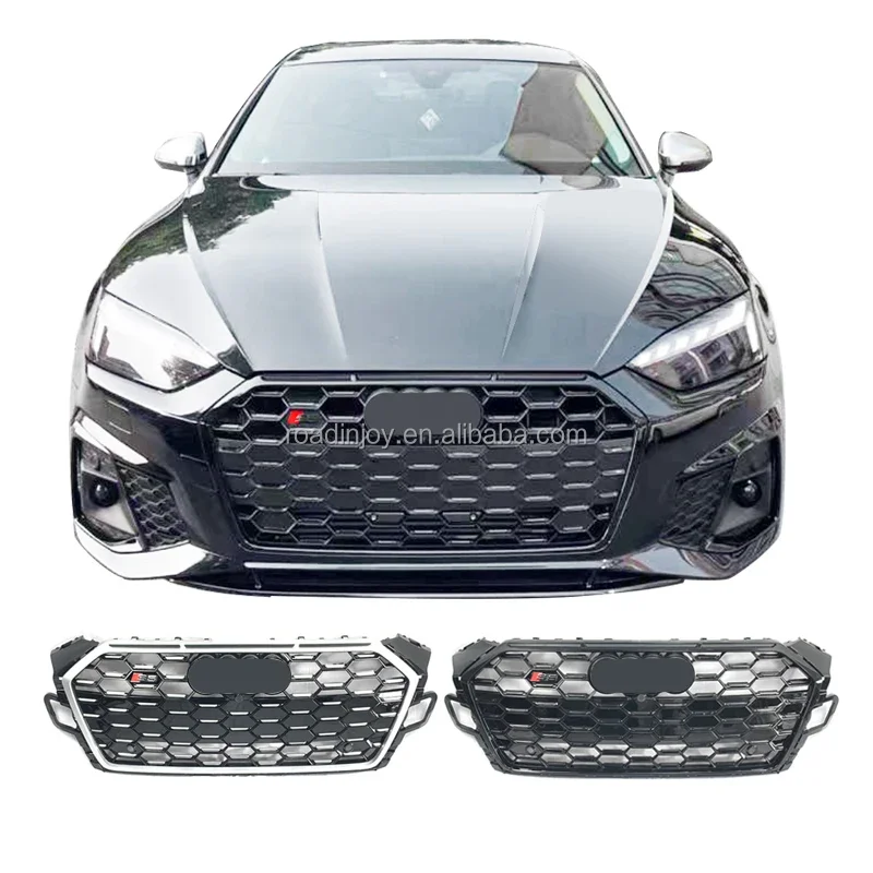 Передняя решетка RS5 S5 Honeycomb для Audi A5 B9 B9.5 2021 2022 Upgrade автомобильный бампер капот с