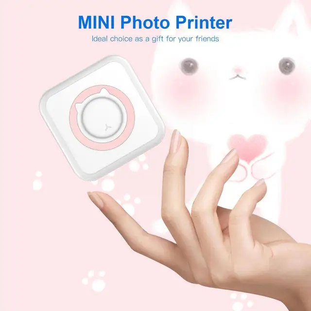 Mini Portable Thermal Printer Bluetooth Wireless Inkless Printing Pocket Photo Printer Notes Lable Printer For Android IOS T8V5 4