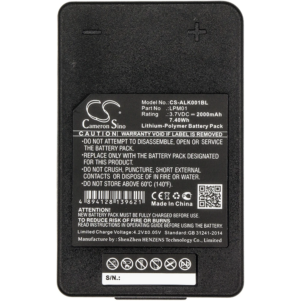 

Cameron Sino 2000mA Battery for Autec LK NEO LPM01,R0BATT00E10A0