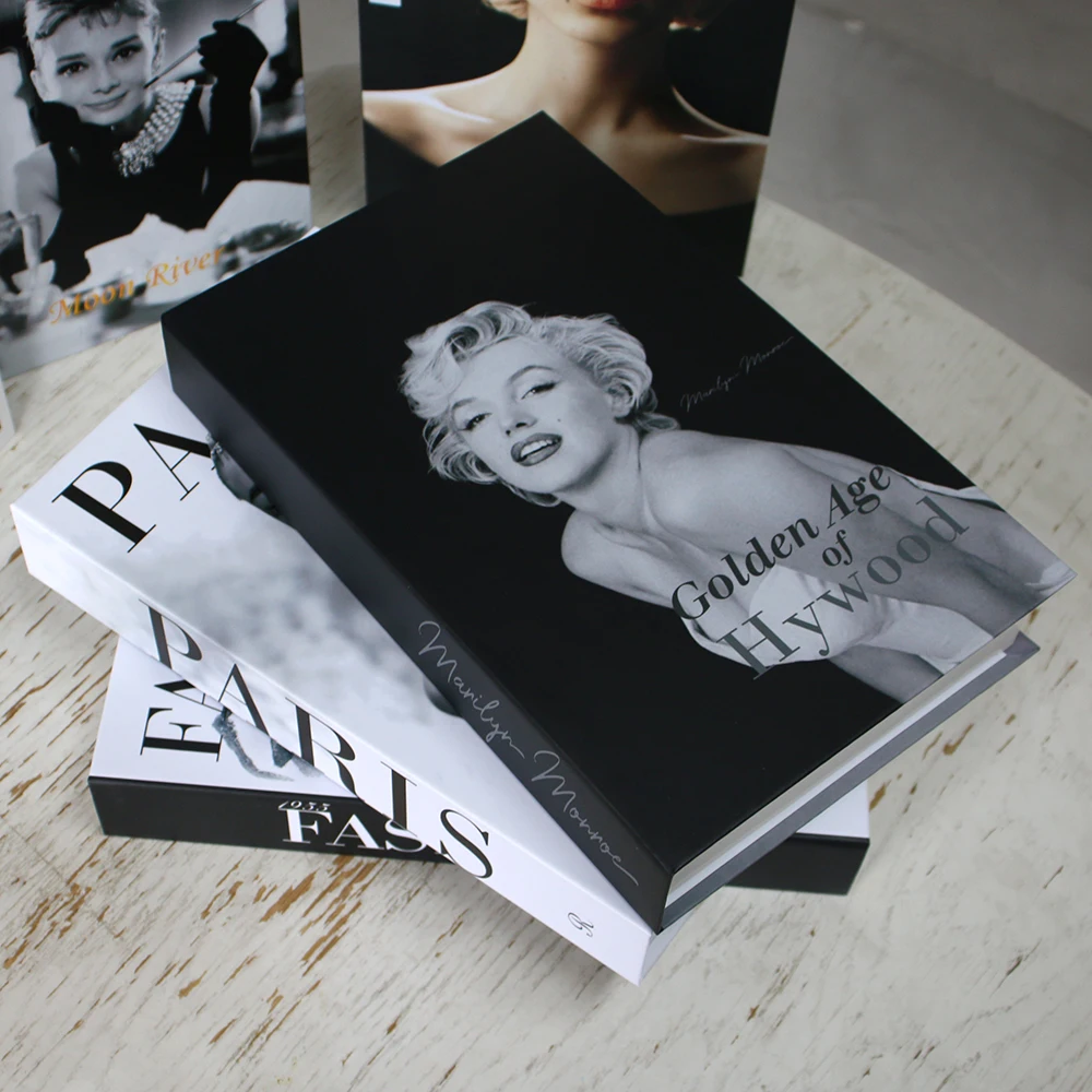 

Fashionable Fake Book decoration home decoration books modern simulation luxury storage box decoration Club Hotel model