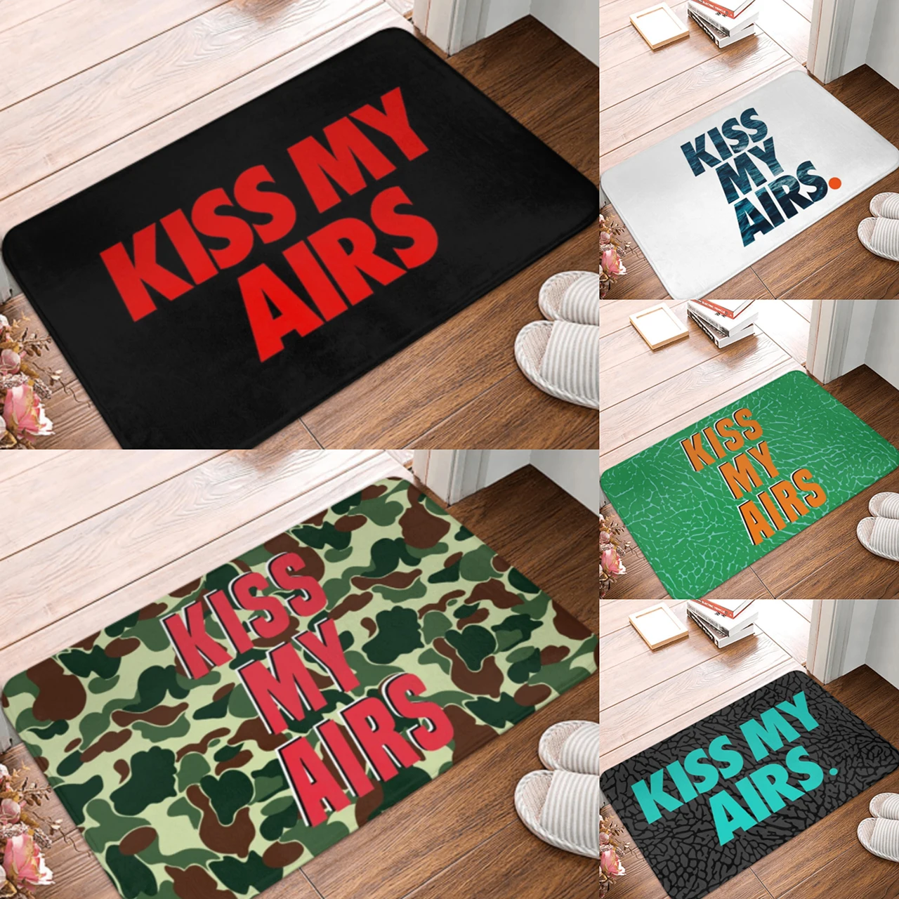 

KISS MY AIRS Doormat Anti-skid Super Absorbent Bath Mats Home Entrance Rugs Kitchen Living Room Bedroom Carpet Hallway Footpad