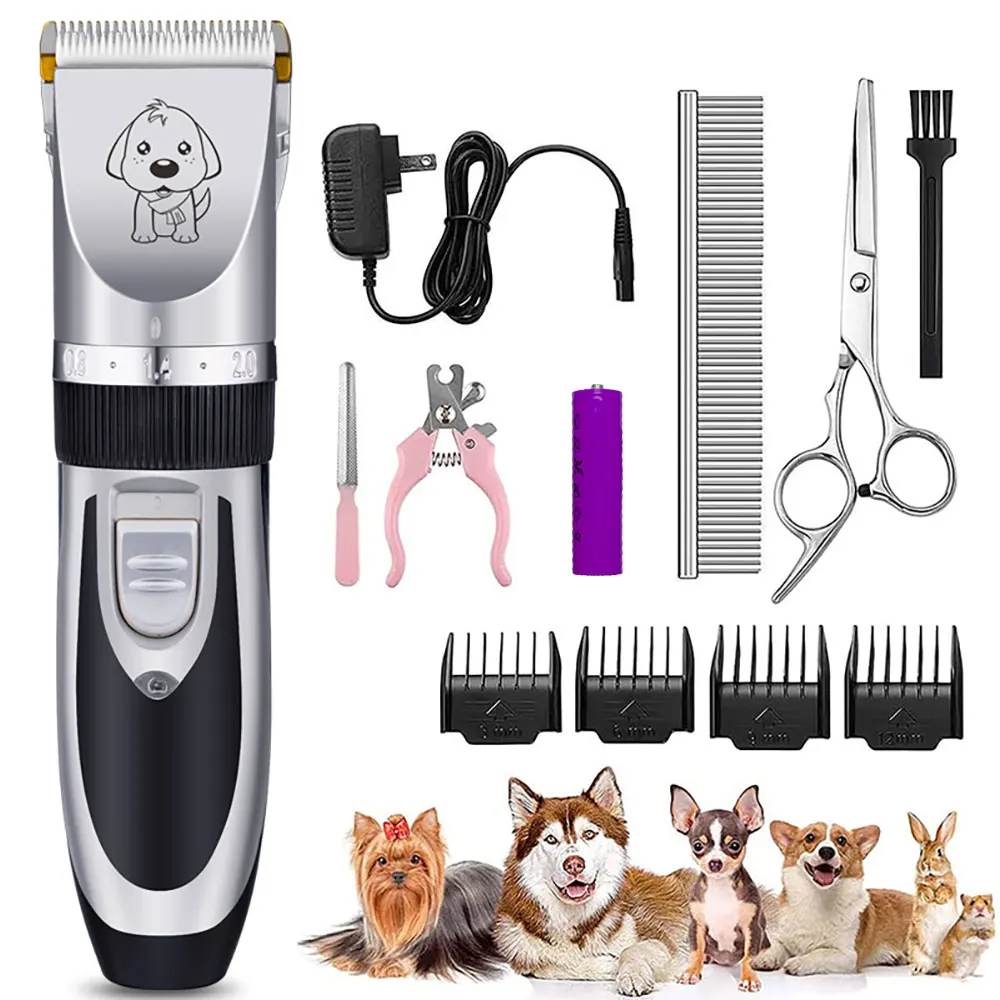 

Dog Clippers Cordless Low Noise Rechargeable Pet Grooming Trimmer Hair Electric Shaver Kit for Dogs Cats and Other Animals