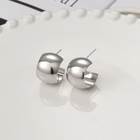 titanium steel metal stud earrings fashionble party for female decoration gift 2022 new brand