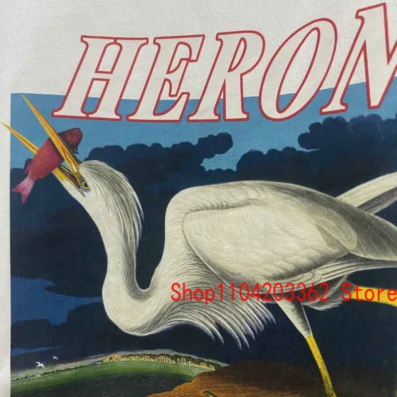 Европейский американский уличный тренд брендовая футболка HERON PRESTON с короткими