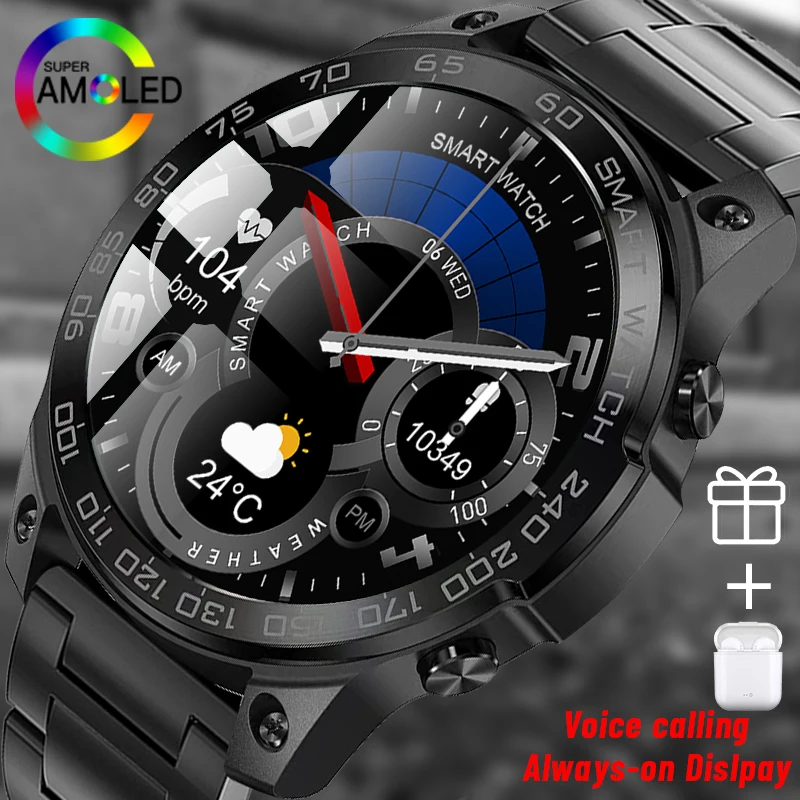 

2023 New Smart Watch Men 1.43 Inch Always-on Display Hi-Fi Voice Calling Sport Watches Man IP68 Waterproof Smartwatch For Xiaomi