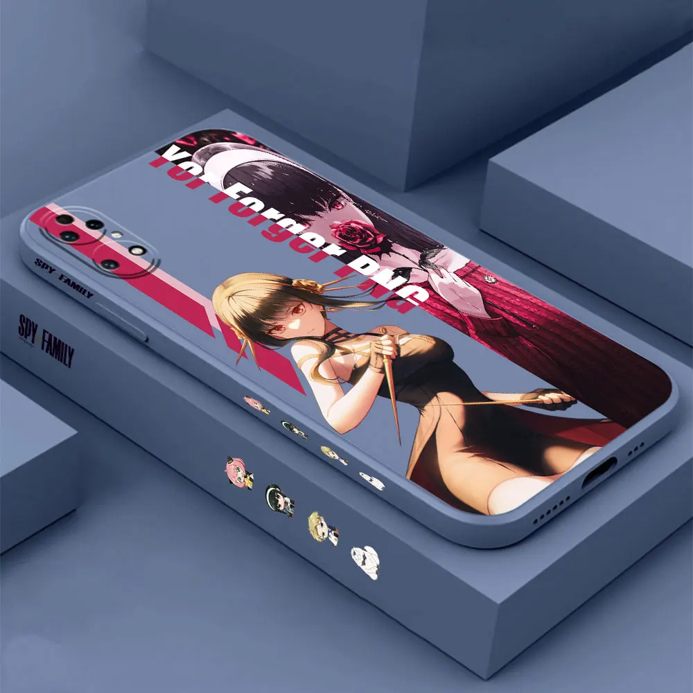 Spy x Family Yor Forger Phone Case For Huawei P60 P50 P40 P30 P20 Mate 50 40 30 20 20X 10 Colour Liquid Silicone Cover Funda