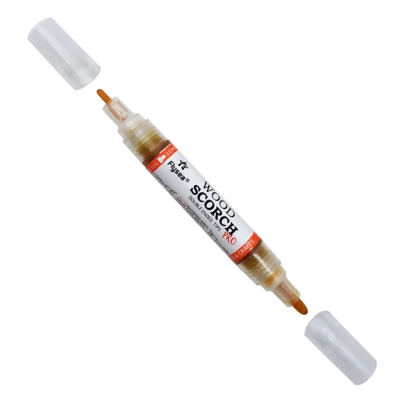 

Dual-end Wood Burning Marker Pyrography Marker Pen Wood Burning Tools Easy to Use for Kid Adult Wood Painting DIY Crafts