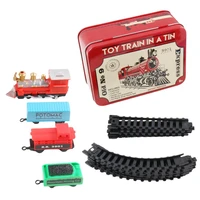 kids train set mini electric railcar train railway learning educational toys classic toy train set gifts for 3 4 5 6 years old b