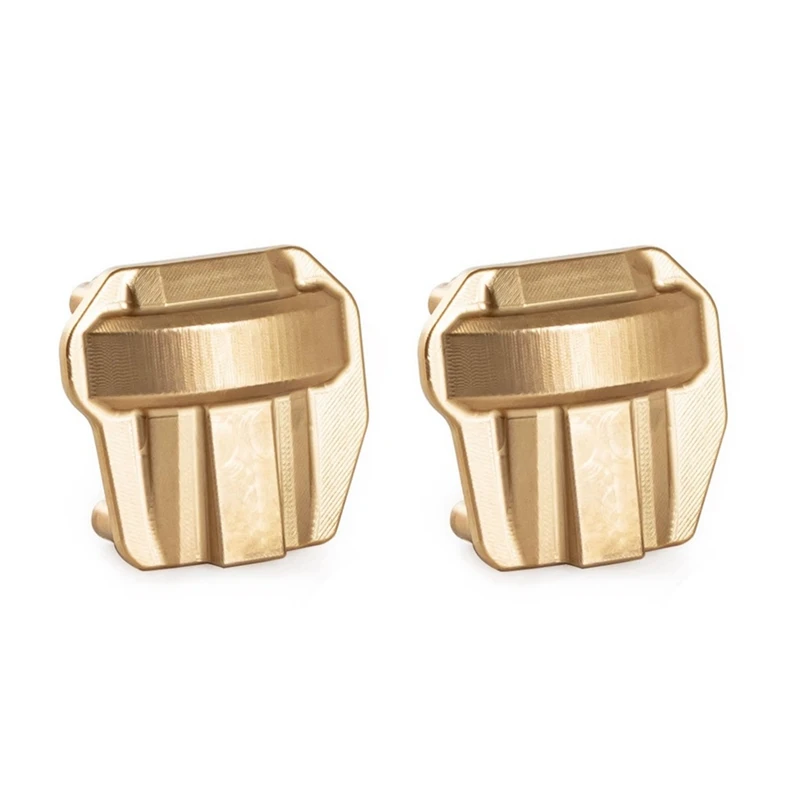 

2Pcs Brass Diff Cover Front And Rear Axle Housing Cover For Axial SCX10 II 90046 90047 1/10 RC Crawler Car Parts