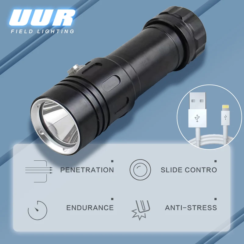 

Led High Power Flashlights Diving Flashlight Phreatic Water Torch Underwater Lighting With 50-meter Range Rechargeable lamp