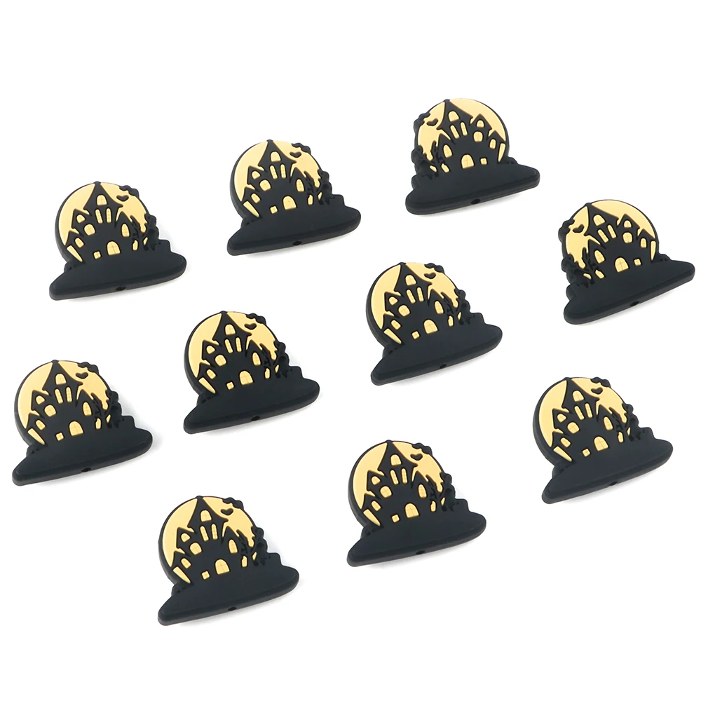 5/10Pcs Silicone Beads Halloween Focus Beads For Jewelry Making DIY Pacifier Chain Pen Bracelet Jewelry Handmade Accessories