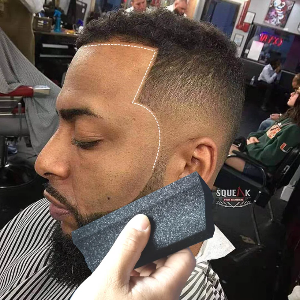 

New sponge barber broken hair brush beard Trimmer brush Sponge beard tracing Line brush Bathtub bathroom Hair cleaning brush