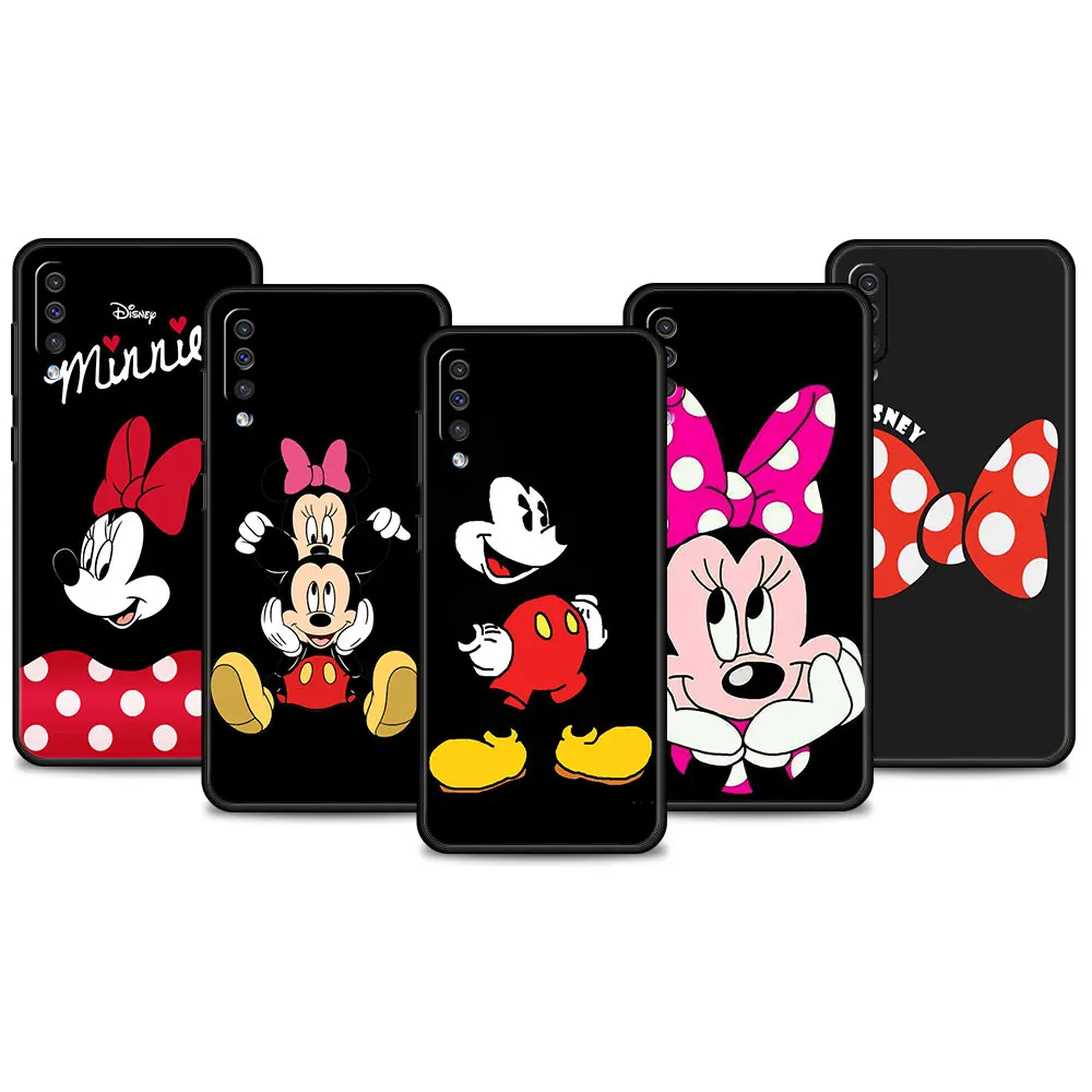 

For Samsung A10s A20e A50 A10 A40 Note 20 Ultra 10 A20s A30 A70 A03 Phone Coque Thin Covers Disney Cute Minnie Mickey Mouse